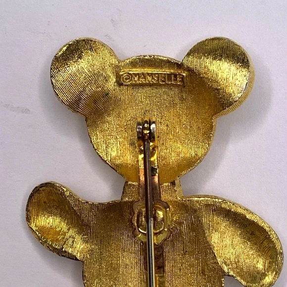 Vintage Mamselle teddy bear brooch - Picture 7 of 7